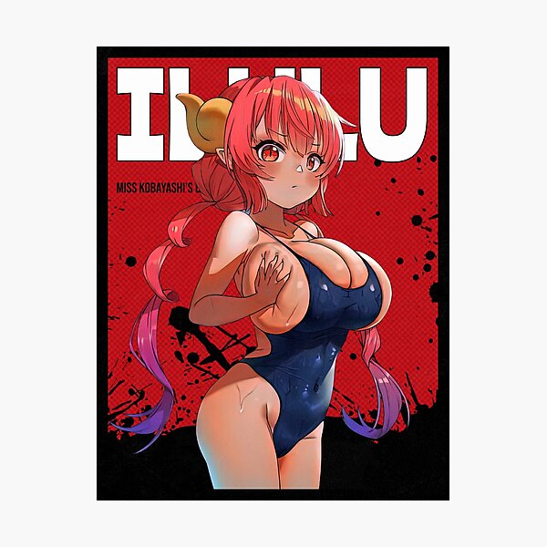 Ilulu Miss Kobayashis Dragon Maid Red Comic Design V2 Photographic Print For Sale By Ikaxii 7847