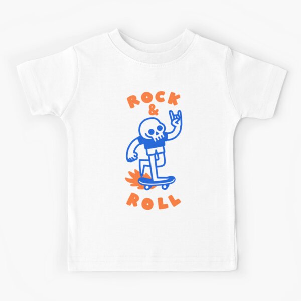 ROCK & ROLL SKULL Kinder T-Shirt