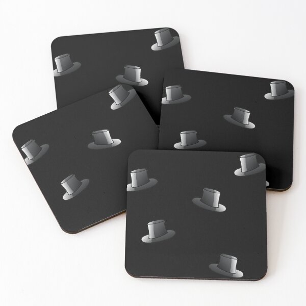 Item preview, Black top hats on black designed and sold by tetibright.
