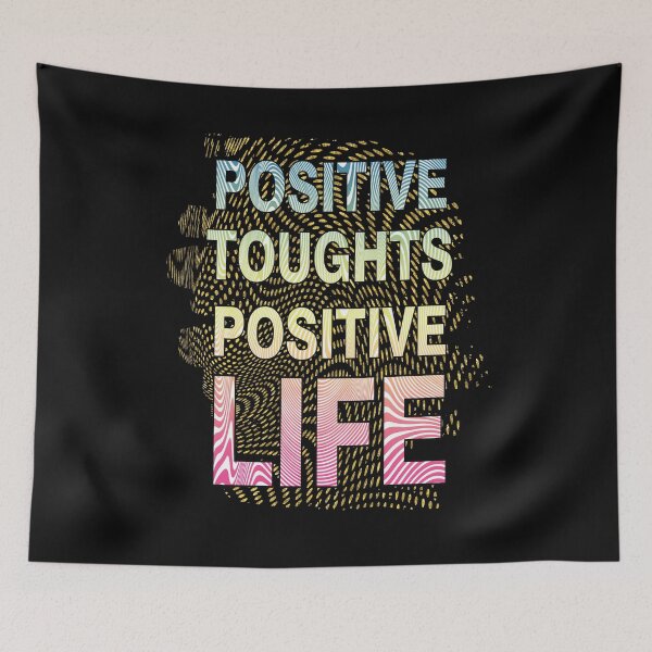 Item preview, Positive toughts positive life designed and sold by pqrstshirts.