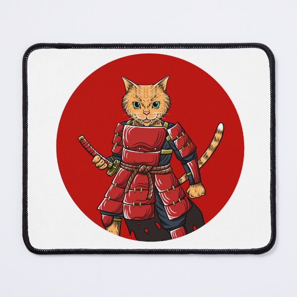 Item preview, japanese samurai cat designed and sold by lovefate-art.