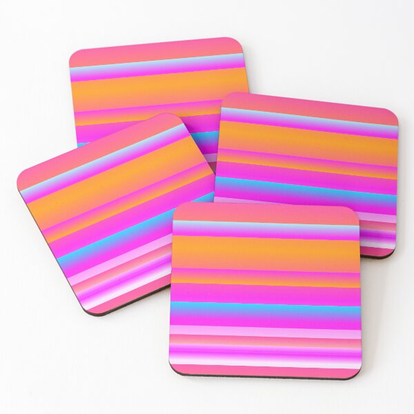Item preview, Neon pink color palette line pattern  designed and sold by lausn.