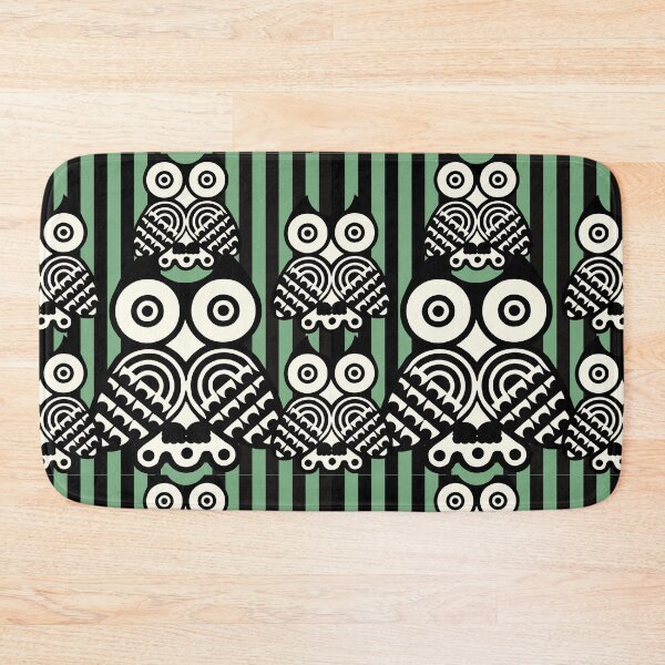 Item preview, A Cat and An Owl Funny Pet Owner Multiple Stripes With Six Owls designed and sold by LittleZea.
