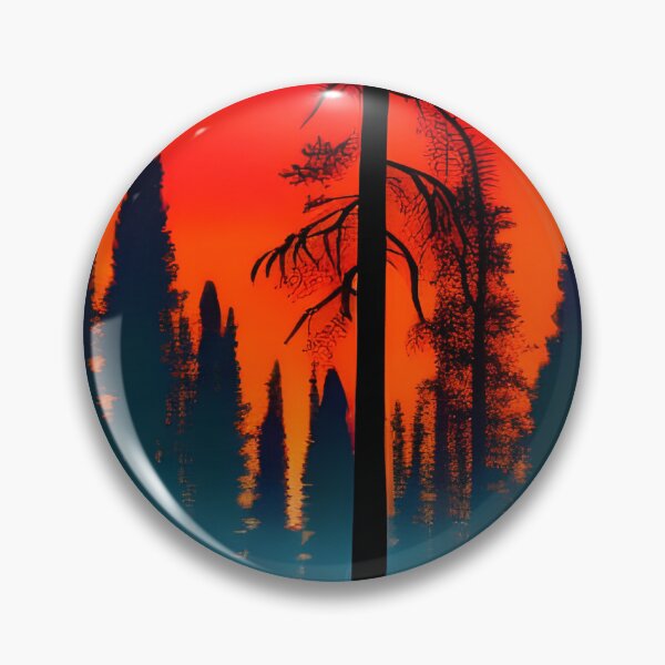 Item preview, Twilight Forest landscape silhouette, detailed minimalism, Ai Generated Art designed and sold by ACC .