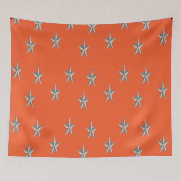 Item preview, Gray stars on orange designed and sold by tetibright.