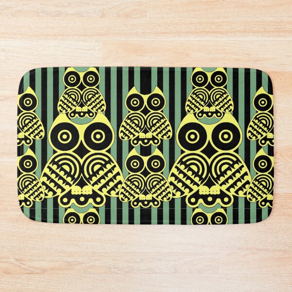 Item preview, A Cat and An Owl Funny Pet Owner Multiple Stripes With Six Owls designed and sold by LittleZea.