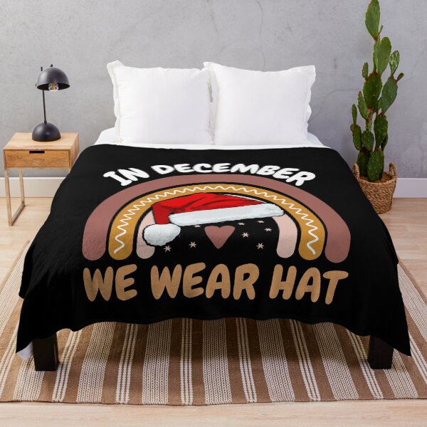 Item preview, In December We Wear Red Christmas Hat With Heart & Rainbow designed and sold by YoungESC.
