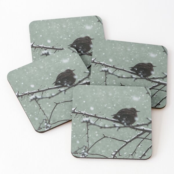Item preview, Falling snow on bird designed and sold by SwakiiShop.