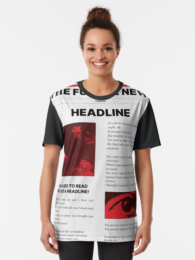 headline - louis tomlinson shirt w/ back print