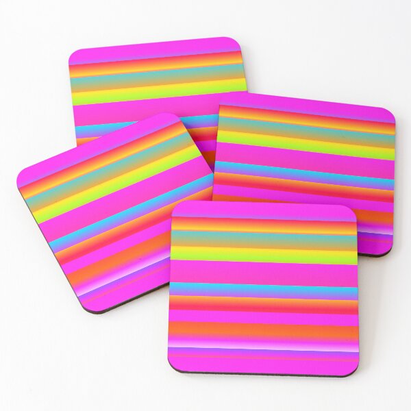 Item preview, Neon pink color palette line pattern  designed and sold by lausn.