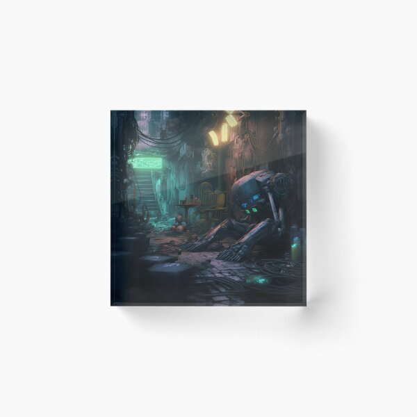 Artikelvorschau, Cyberpunk Android Sits Alone entworfen und verkauft von CartoonrBOY.