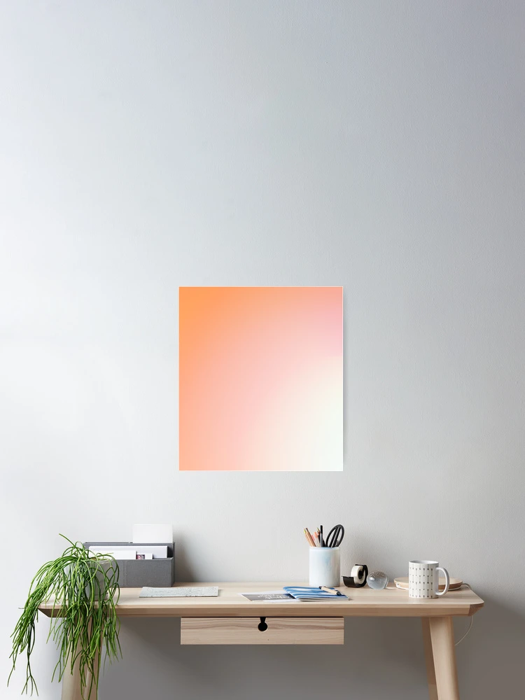 Thumbnail 2 of 3, Poster, Peach gradient designed and sold by RIXXI HEY CO..