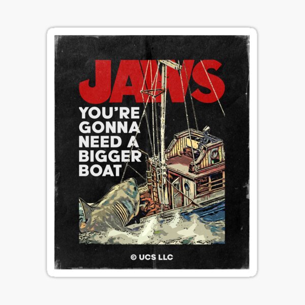 Jaws movie Sticker