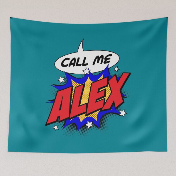 Item preview, Personalised Call Me Alex Pop Art Comic Design designed and sold by CandOCreative.