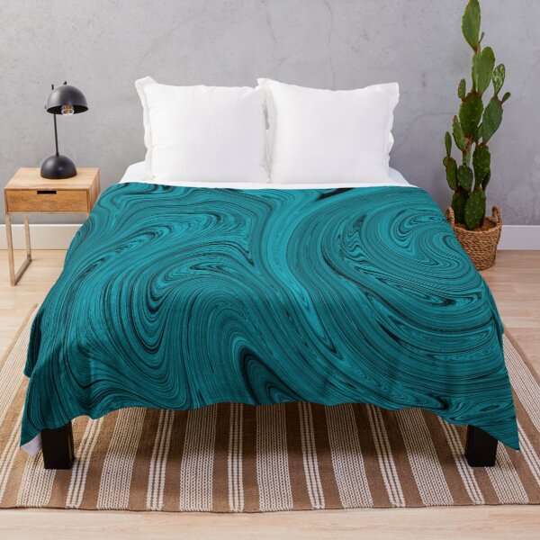 Item preview, Turquoise And Black Liquid Art 2. Liquid Marble. Abstract Design. designed and sold by Jason123za.