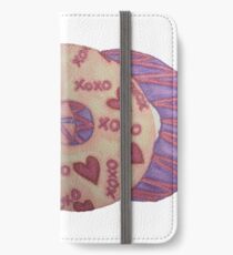 Valentinsgrüße Donut iPhone Flip-Case/Hülle/Klebefolie