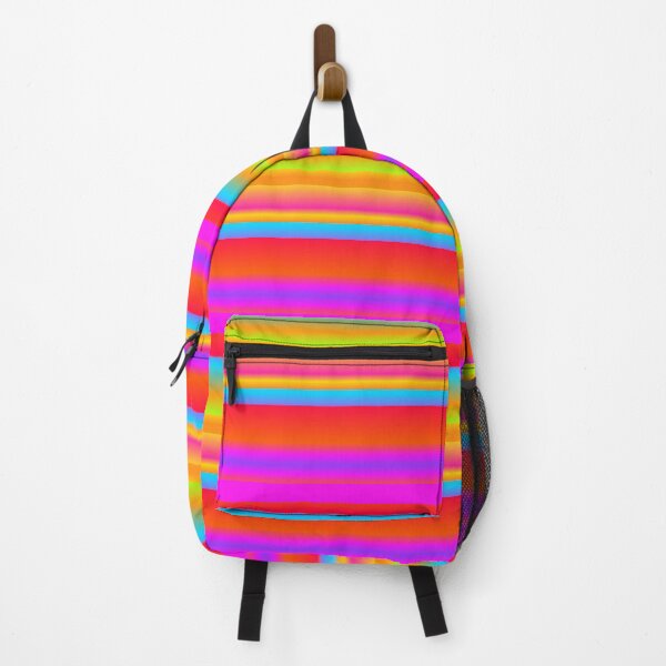 Item preview, Vibrant red blue color palette line pattern designed and sold by lausn.