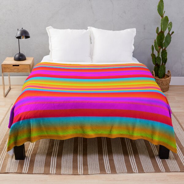 Item preview, Vibrant red blue color palette line pattern designed and sold by lausn.