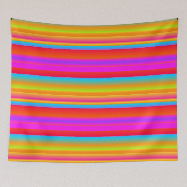 Item preview, Vibrant red blue color palette line pattern  designed and sold by lausn.