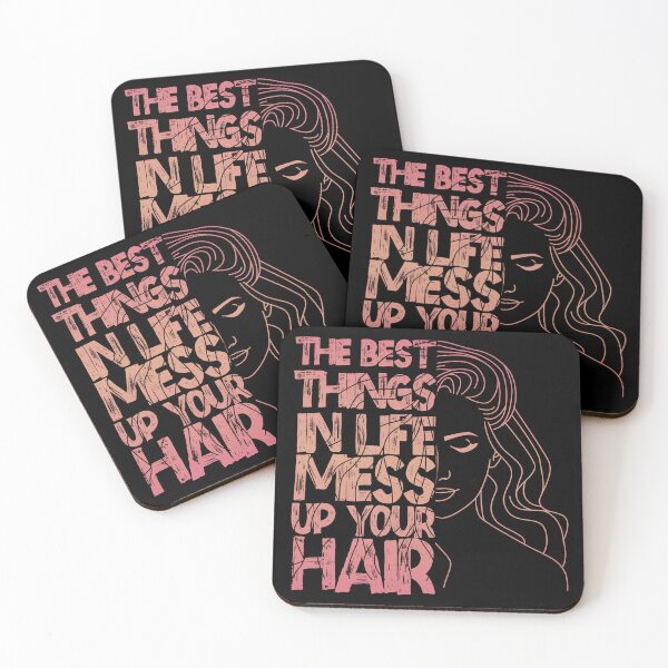 Item preview, The Best Things In Life Mess Up Your Hair designed and sold by ArtByMouad.