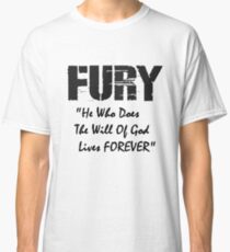 FURY Movie - Brad Pitt WW2 - Bible Quote Classic T-Shirt