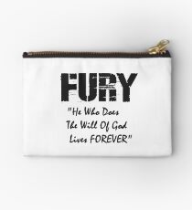 FURY Movie - Brad Pitt WW2 - Bible Quote Studio Pouch