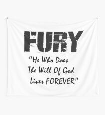FURY Movie - Brad Pitt WW2 - Bible Quote Wall Tapestry