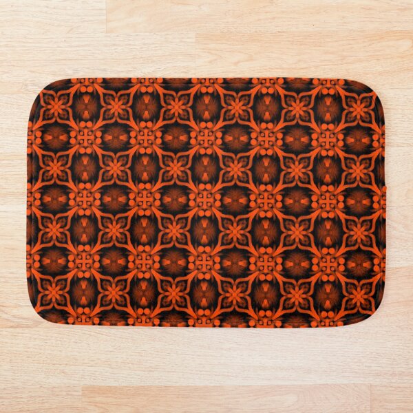 Aperçu de l'œuvre Orange et Noir Brillant créée et vendue par patternologyy.