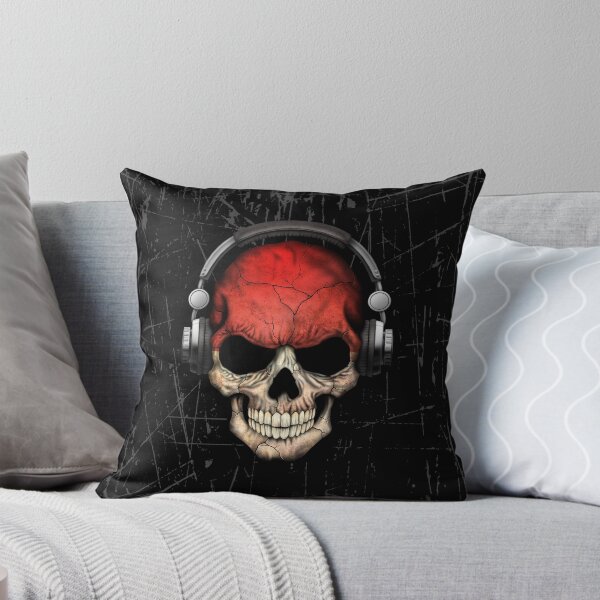 Item preview, Dj Skull with Indonesian Flag designed and sold by JeffBartels.