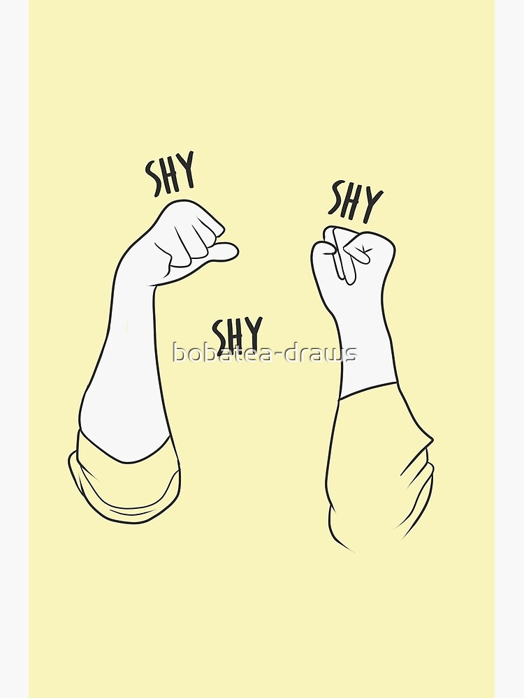 Twice Sana Shy Shy Shy Greeting Card By Bobatea Draws Redbubble