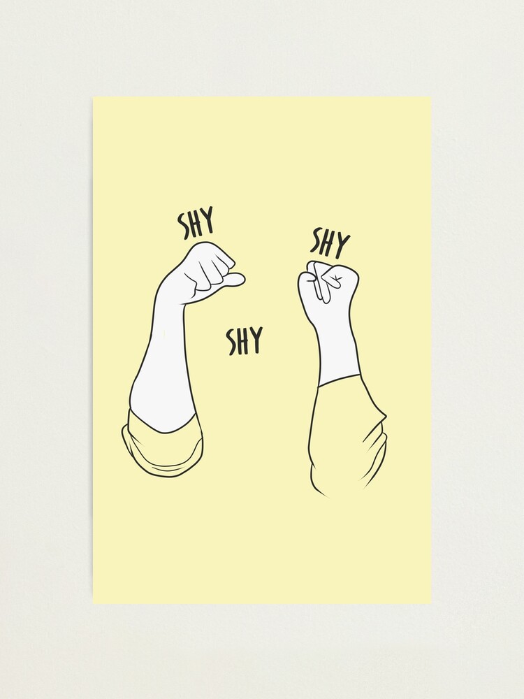 Twice Sana Shy Shy Shy Photographic Print For Sale By Bobatea Draws Redbubble