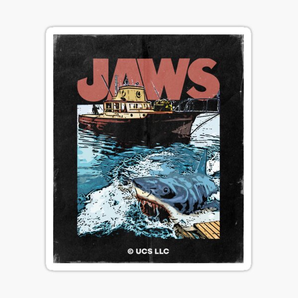 Item preview, Jaws movie poster designed and sold by chrlalexandru.