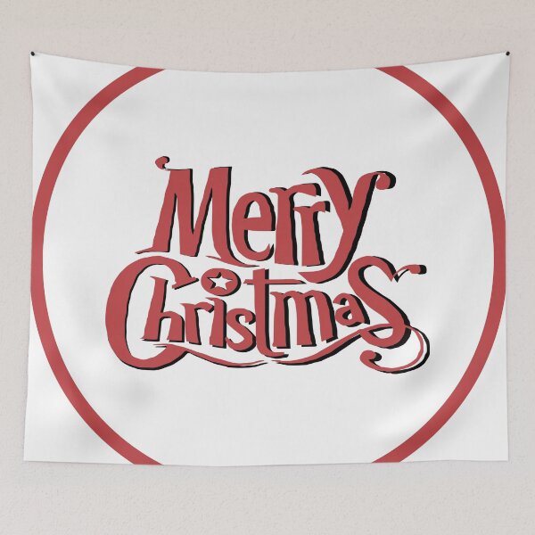 Item preview, Merry Christmas Red Calligraphy designed and sold by autumnchu.