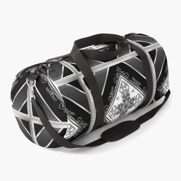 Item preview, Greek Orthodox Cross Ornate Painted Black Silver designed and sold by Yiorgos Designs.