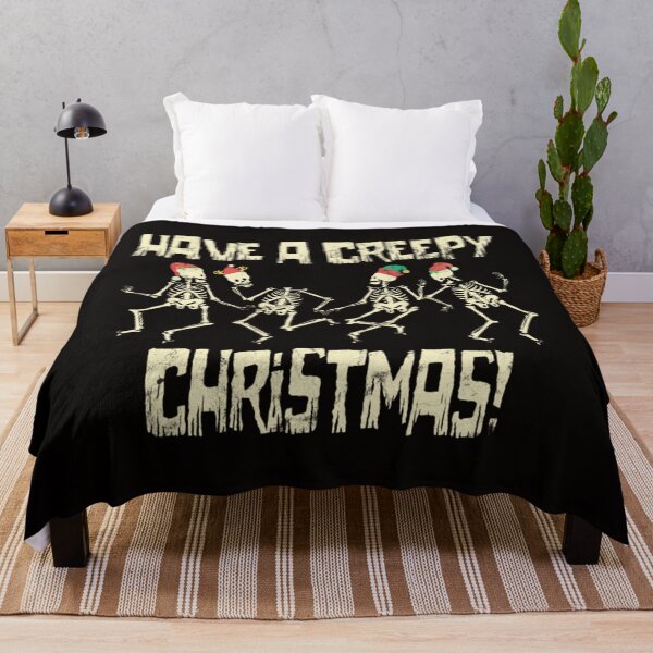 Artikelvorschau, Gruselige Weihnachten mit tanzenden Skeletten entworfen und verkauft von hieuvustore.