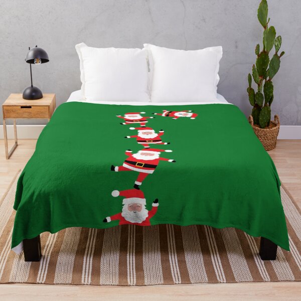 Item preview, pattern, motif, santa claus acrobats designed and sold by voicivoila.