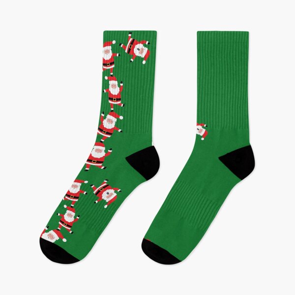 Item preview, pattern, motif, santa claus acrobats designed and sold by voicivoila.