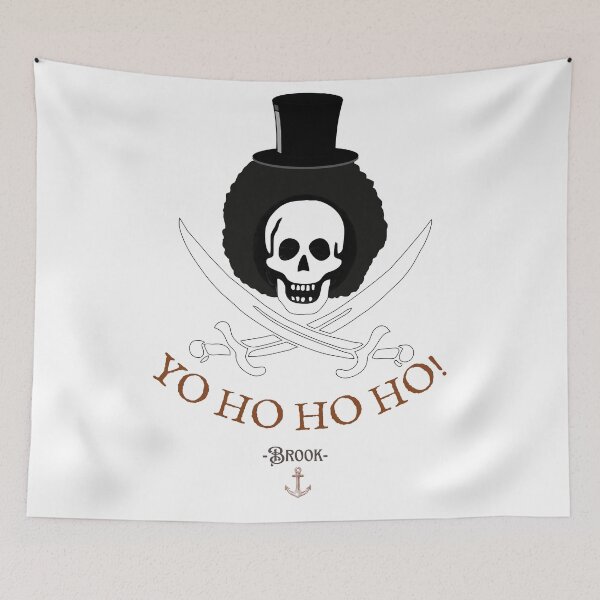 Item preview, One Piece Pirate Anime Brook Yo Ho Ho Ho Funny Meme Quotes Cute Gift for Her Him designed and sold by Winterlock.
