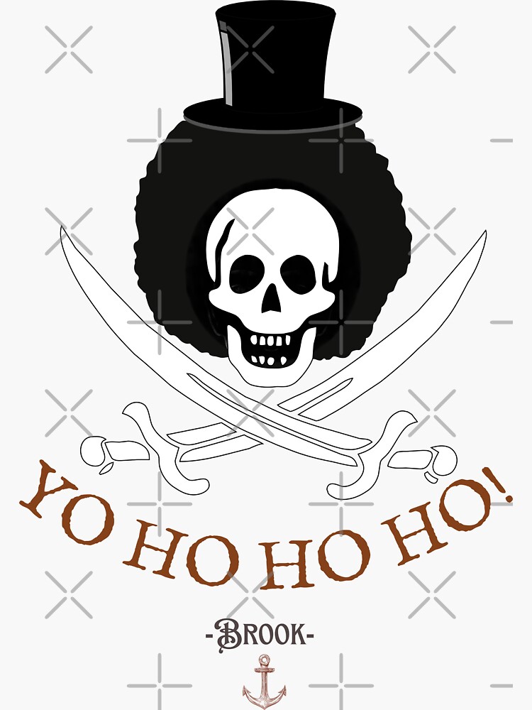 "One Piece Pirate Anime Brook Yo Ho Ho Ho Funny Meme Quotes Cute Gift