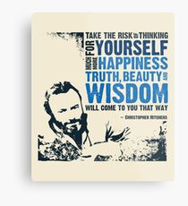 Christopher Hitchens: Think For Yourself Metal Print