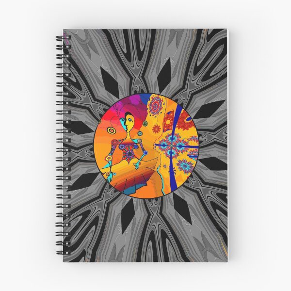 Item preview, Girl With Kaleidoscope Eyes and black and gray background designed and sold by Sarah Curtiss.