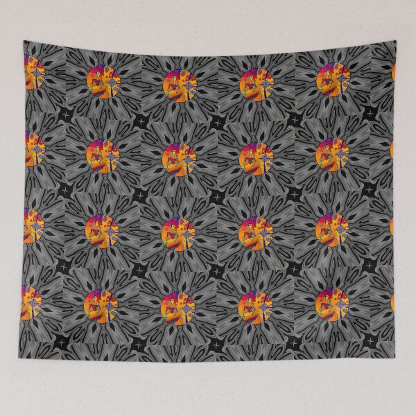Item preview, Girl With Kaleidoscope Eyes and black and gray background designed and sold by Sarah Curtiss.