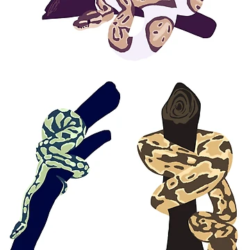 Artwork thumbnail, Ball python morphs by Skadi-Designs