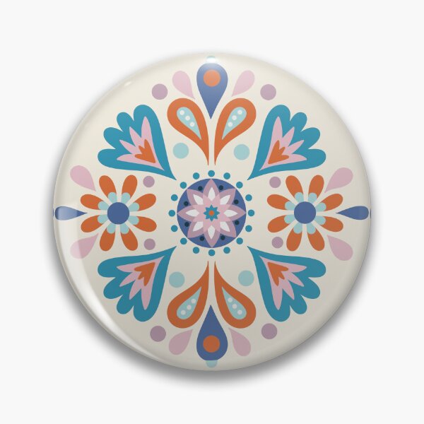 Item preview, Hungarian Folk Art blue purple orange  designed and sold by vianahline.