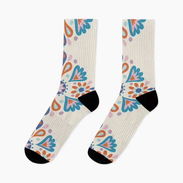 Item preview, Hungarian Folk Art blue purple orange  designed and sold by vianahline.