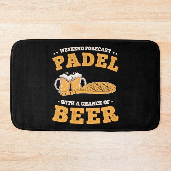 Item preview, Weekend Forecast Padel with a Chance of Beer Lover Funny designed and sold by grinta2021.