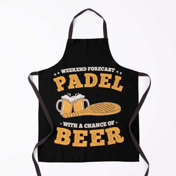 Item preview, Weekend Forecast Padel with a Chance of Beer Lover Funny designed and sold by grinta2021.