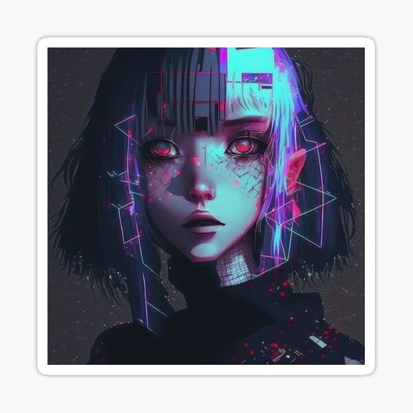 Item preview, Fille néon lo-fi designed and sold by IA-Power.