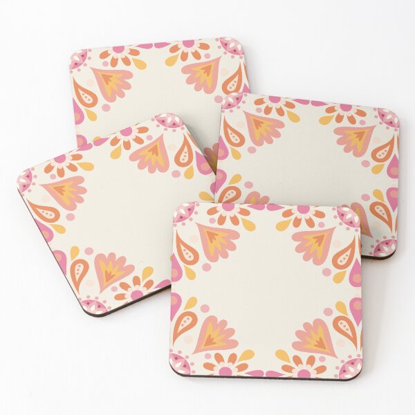 Item preview, Hungarian Folk Art orang pink yellow  designed and sold by vianahline.