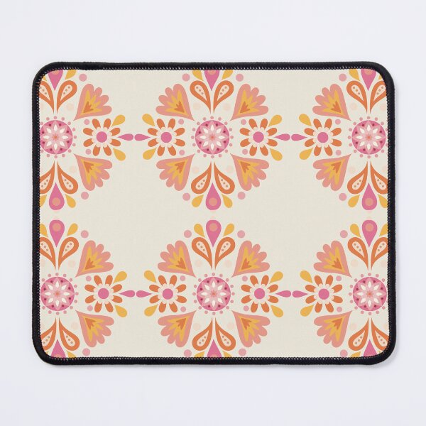 Item preview, Hungarian Folk Art orang pink yellow designed and sold by vianahline.